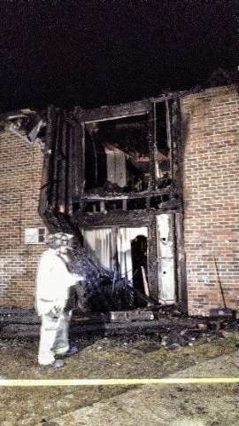 An apartment fire in Sturgeon Wisconsin 