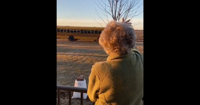 Bonnie Linder outside of her home in Hartley Iowa Bonnie Linder outside of her home in Hartley Iowa