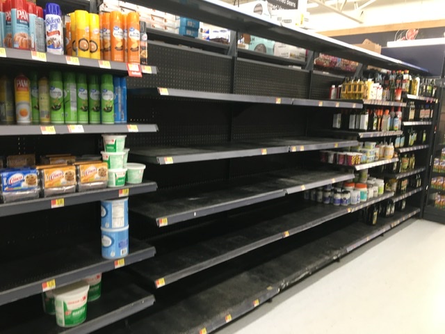 Shelf at Wallmart
