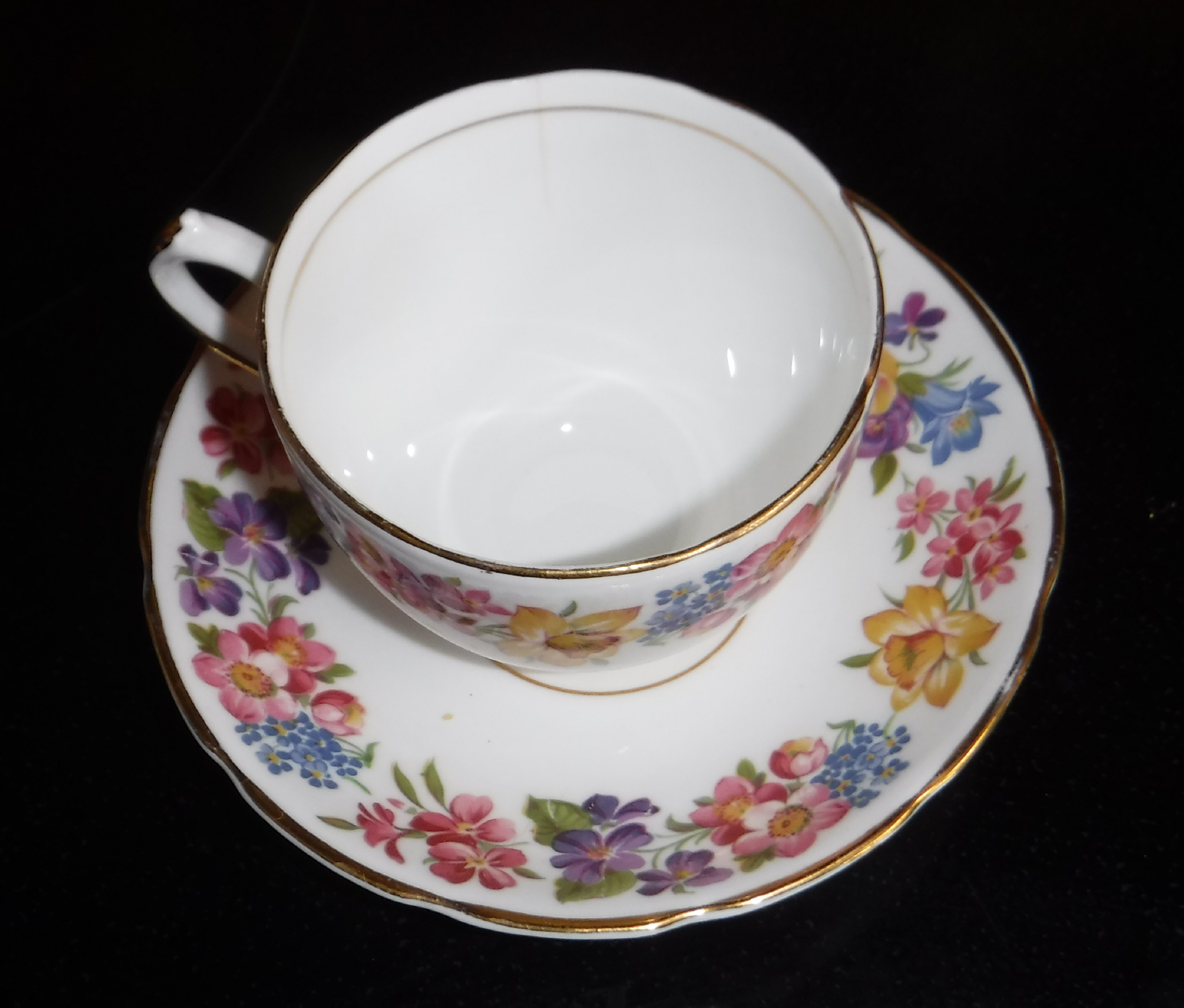 Photo I took of one of my grandmother's cups and saucers Photo I took of one of my grandmother's cups and saucers
