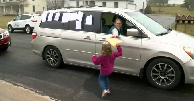 Family and friends of a Wisconsin birthday girl come to her home.