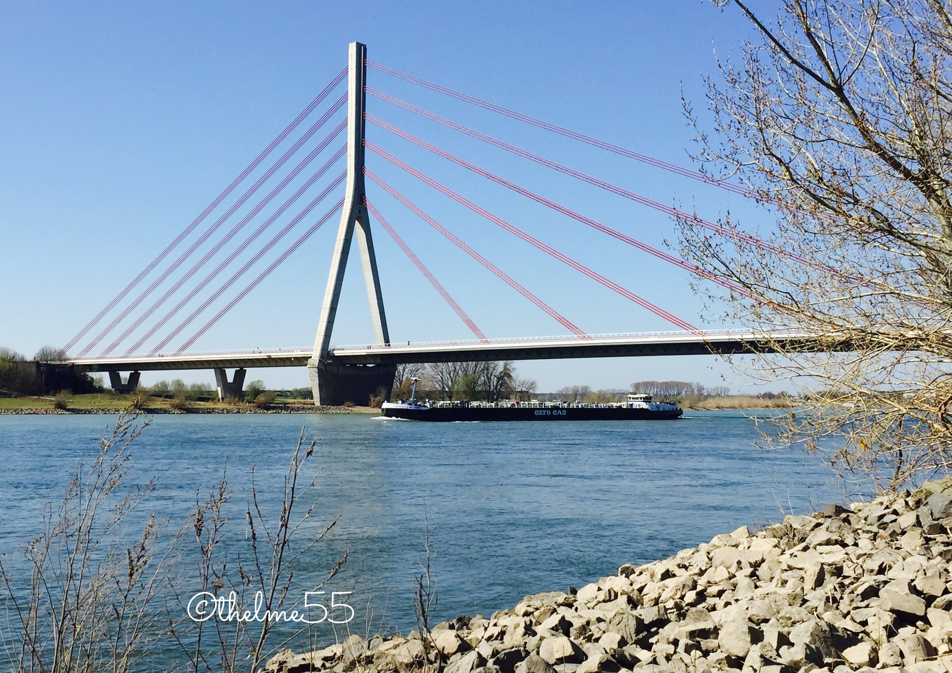 Rhine Bridge, NRW, Germany Rhine Bridge, NRW, Germany