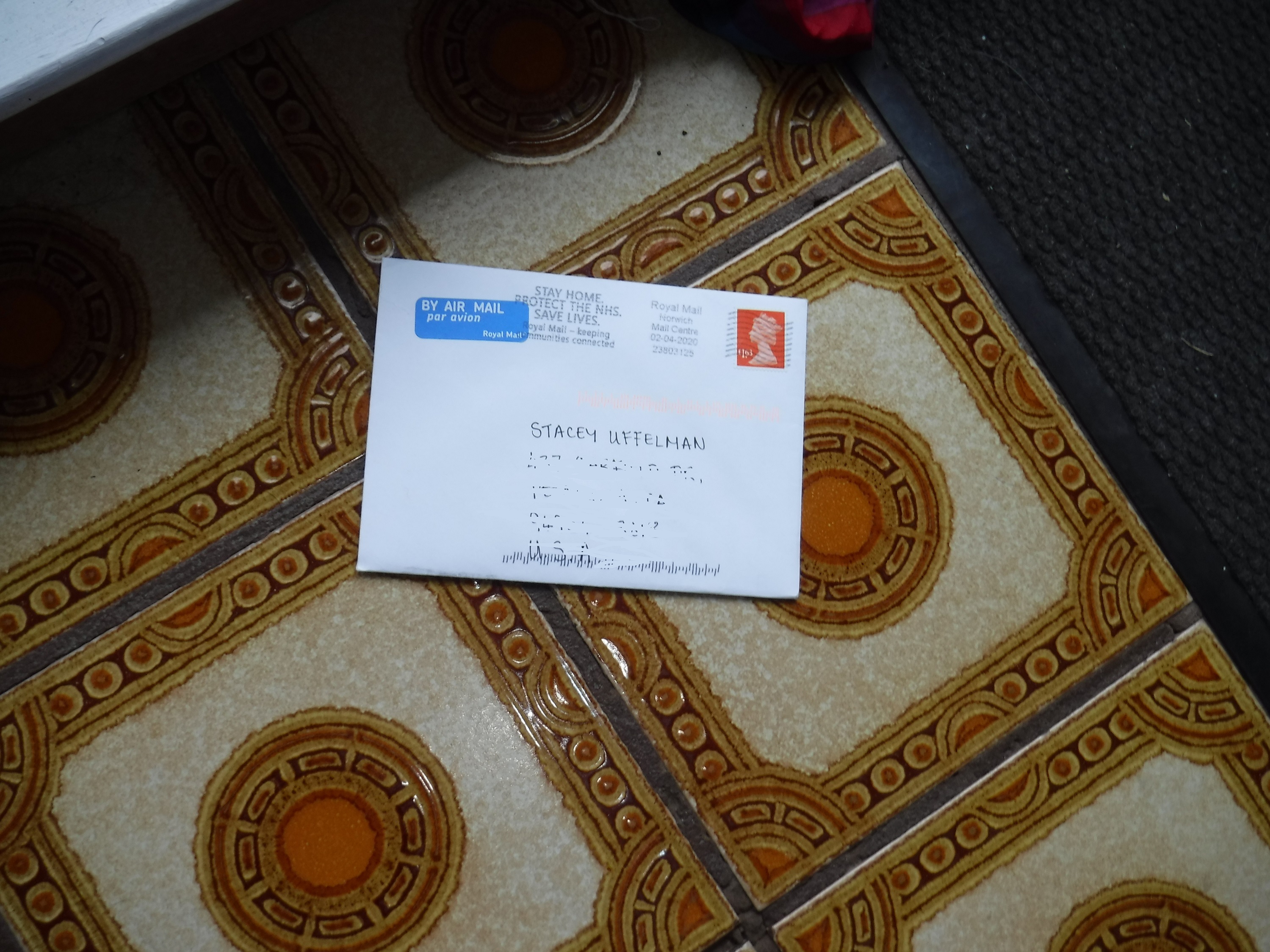 Photo I took of the card/letter I found in the entryway ! Photo I took of the card/letter I found in the entryway !