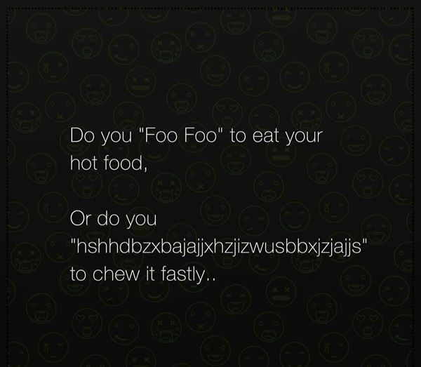 How do you eat your hot food How do you eat your hot food
