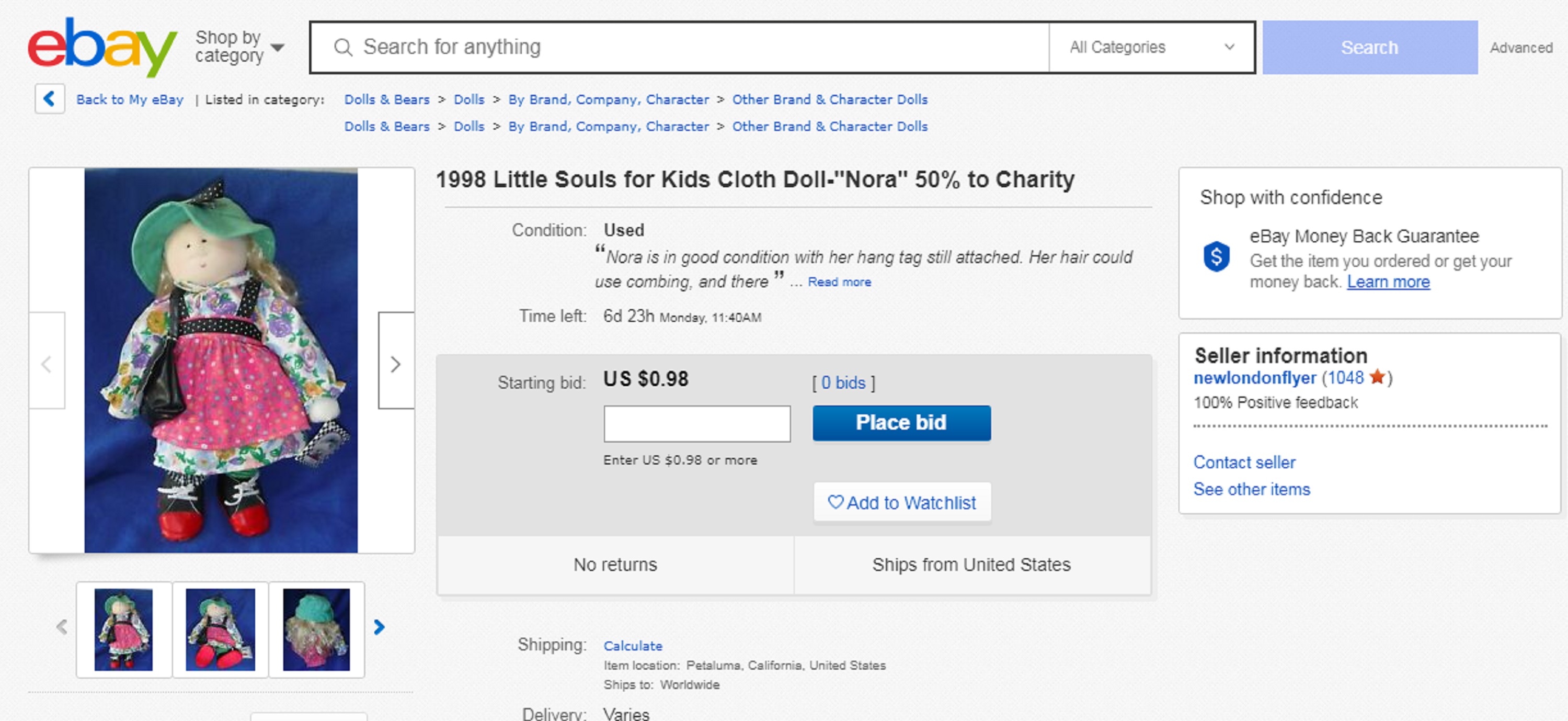 screen cap of the auction preview from eBay screen cap of the auction preview from eBay