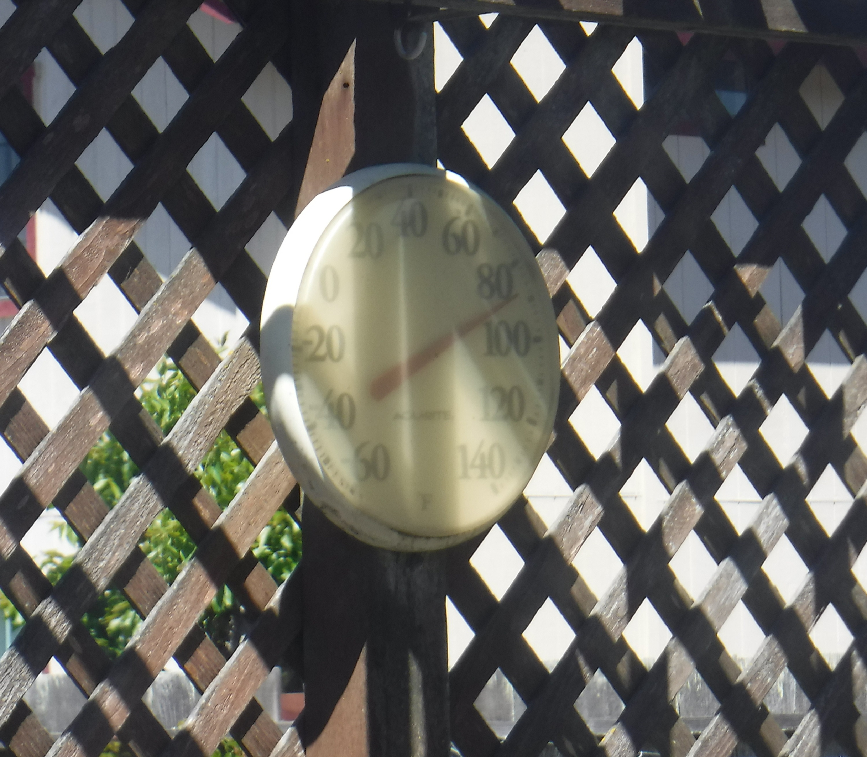 Photo I took of the deck thermometer from the kitchen window 4-24-20 Photo I took of the deck thermometer from the kitchen window 4-24-20