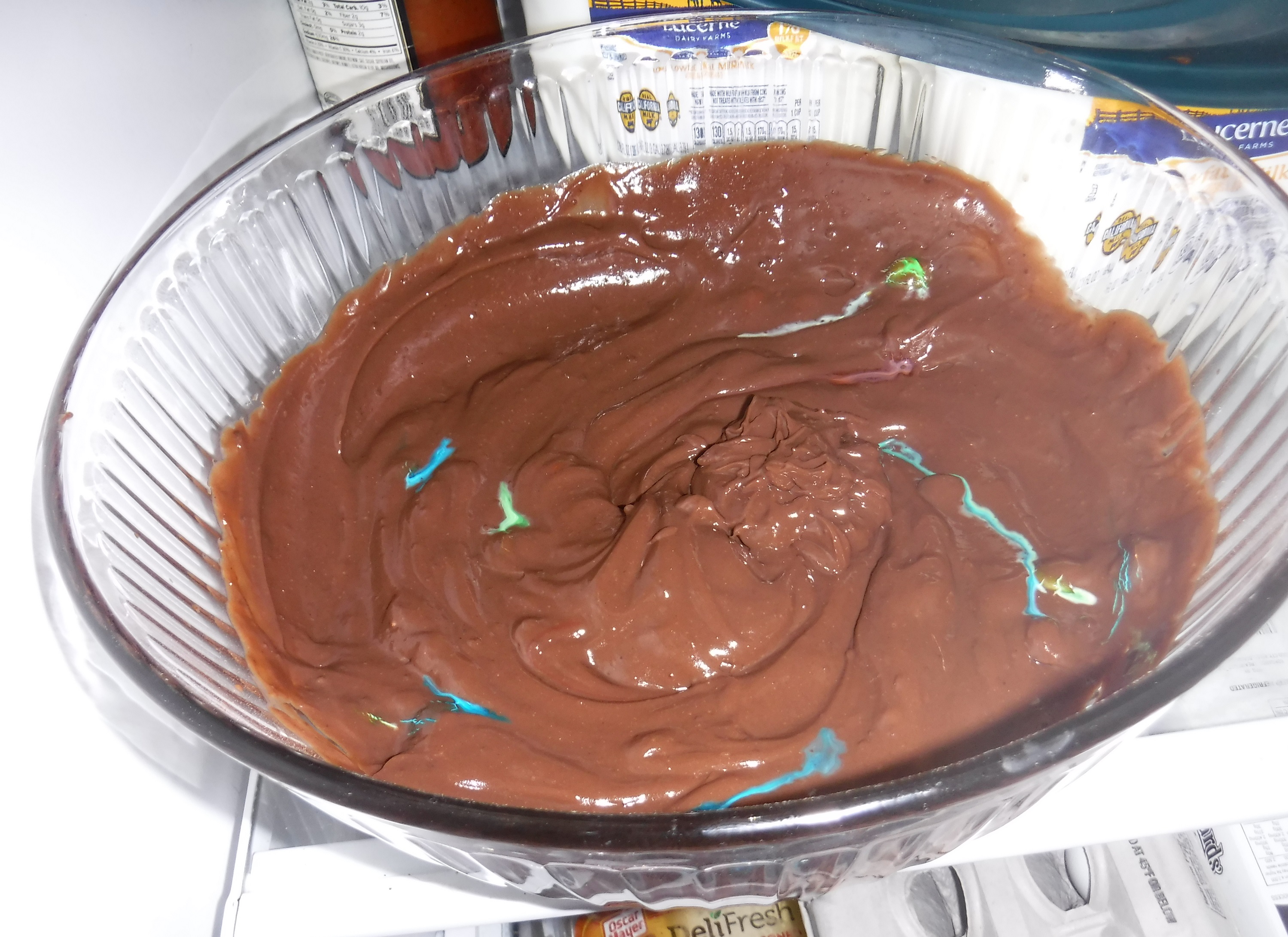Photo I took of the pudding bowl in the fridge Photo I took of the pudding bowl in the fridge