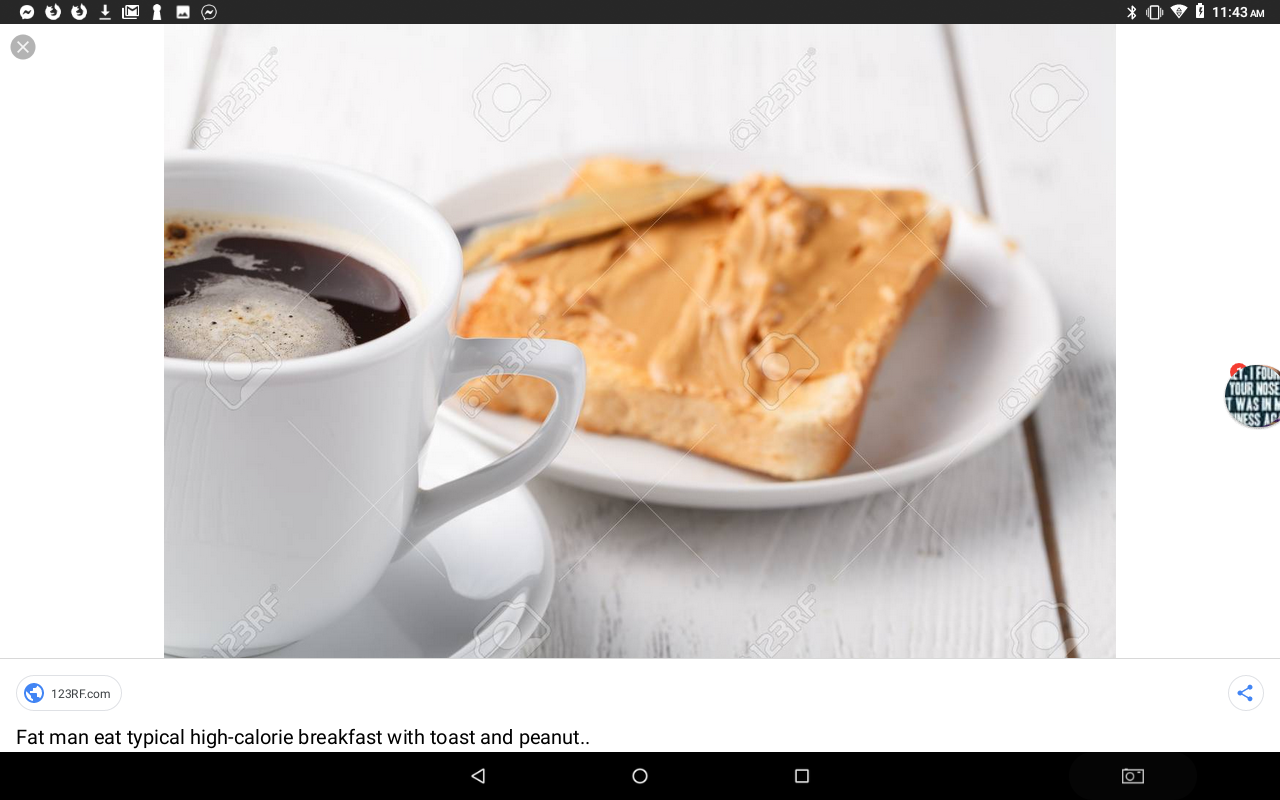 peanut butter toast coffee