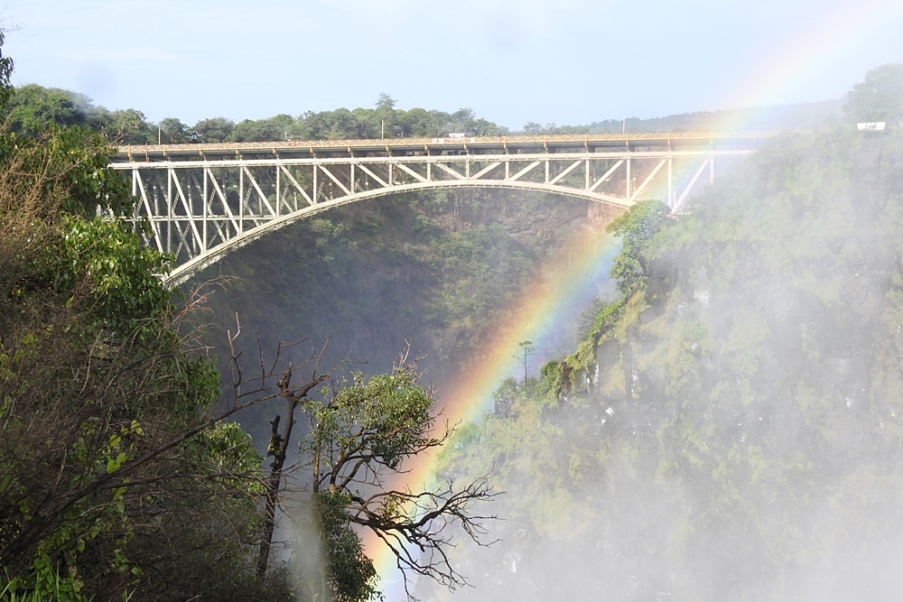 Victoria Falls Bridge over the mighty Zambezi river Victoria Falls Bridge over the mighty Zambezi river