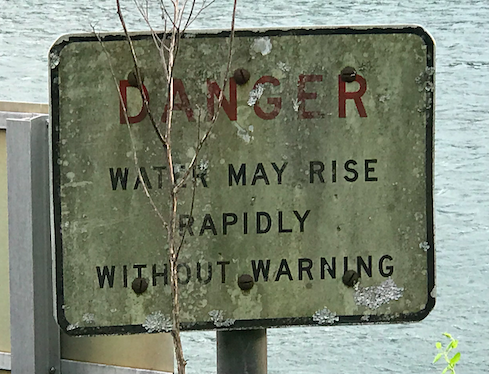 Sign at Wolf Creek Dam in Kentucky. Photo taken by and the property of FourWalls. Sign at Wolf Creek Dam in Kentucky. Photo taken by and the property of FourWalls.