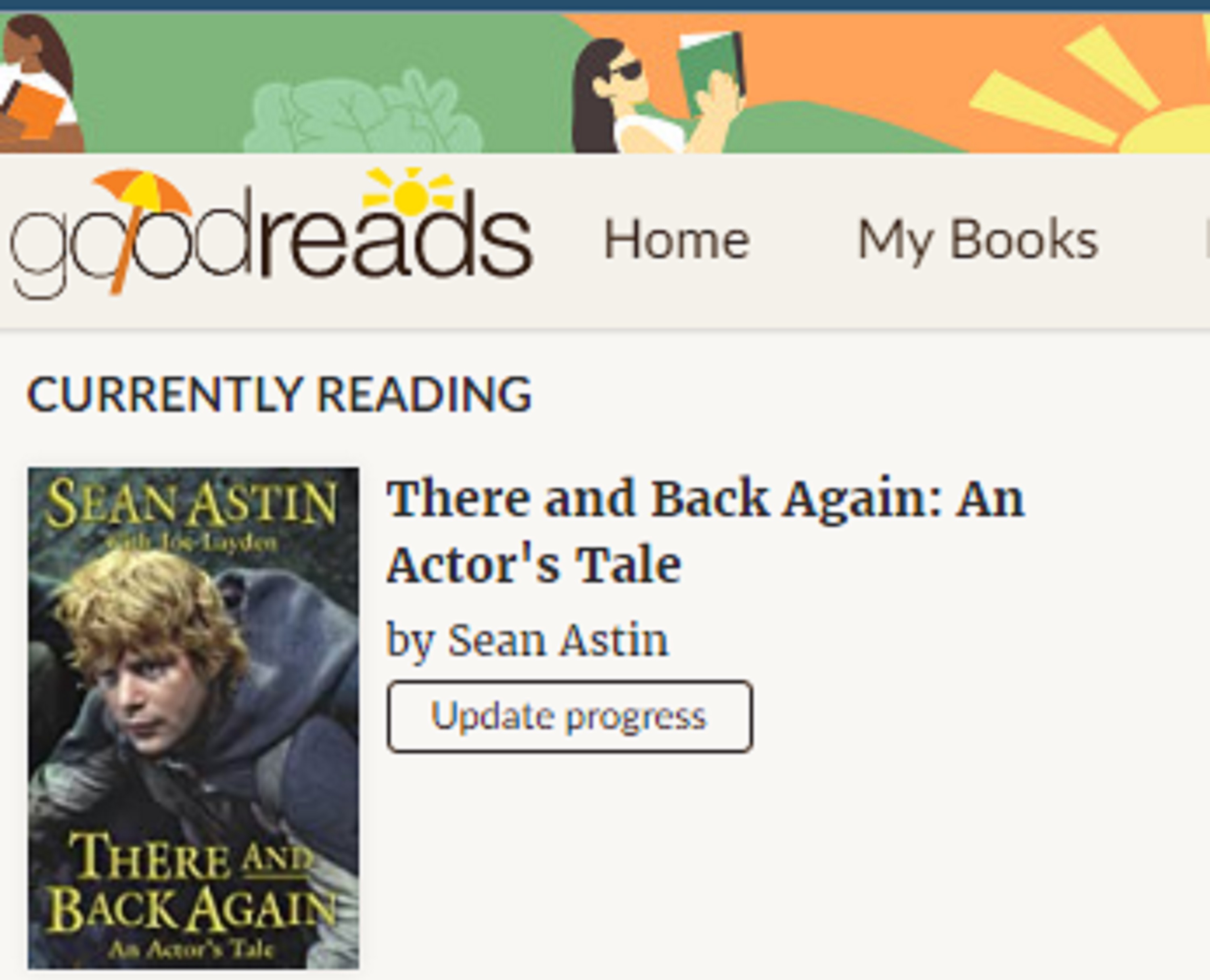 Screen cap I took from GoodReads site from my bookshelf page Screen cap I took from GoodReads site from my bookshelf page