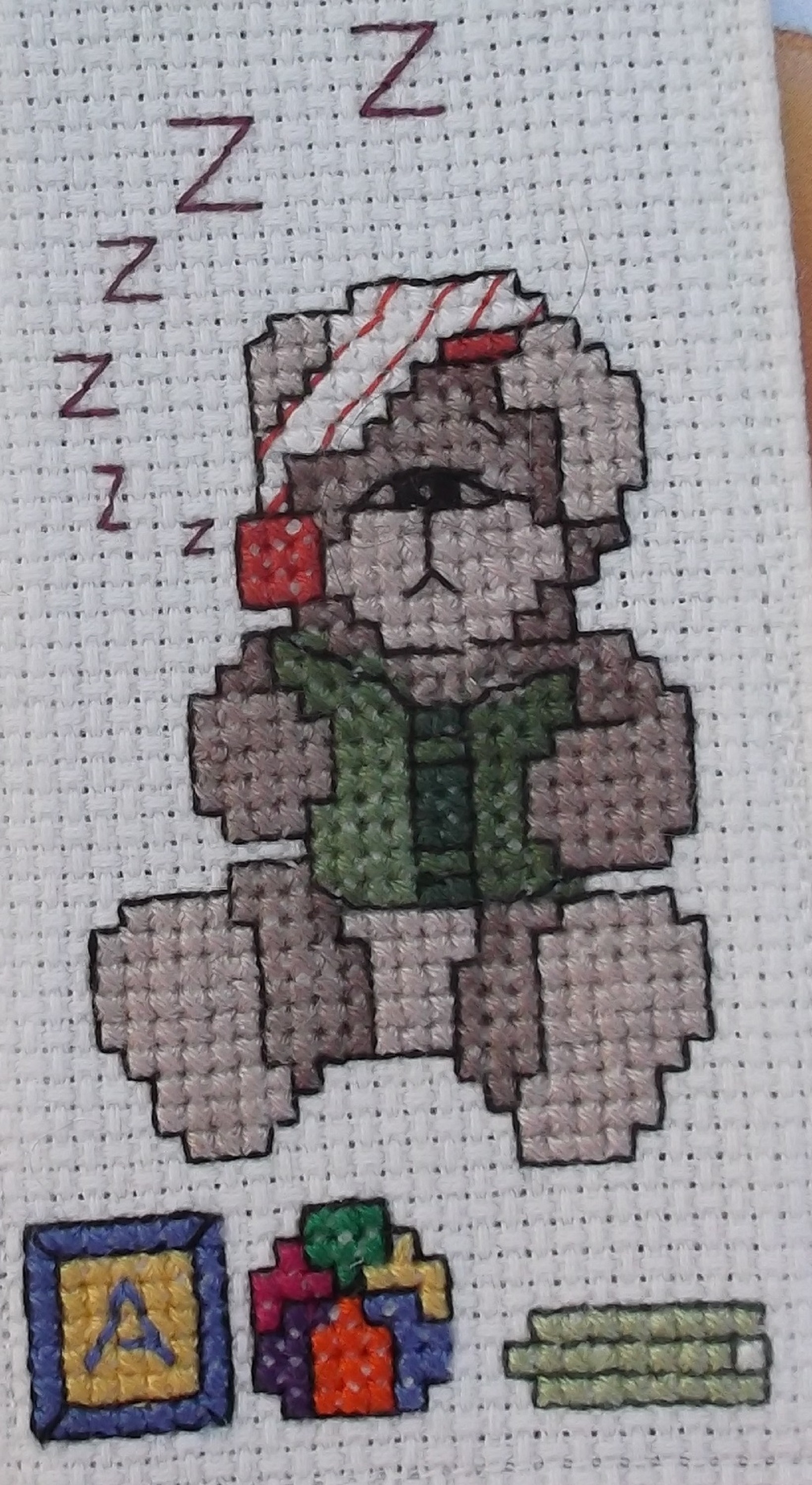 Cropped photo of a bookmark that I made