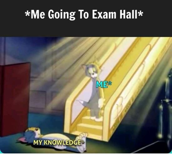 exam hall, tommy, meme