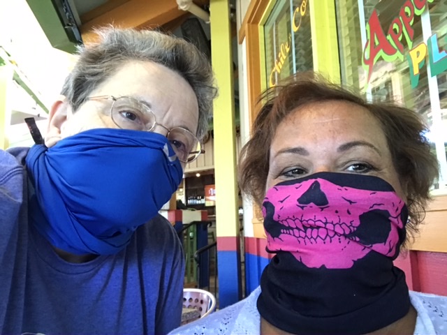 Lori and me.  Can you tell which is which?