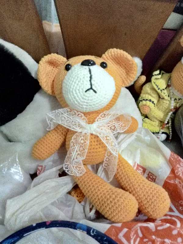 crocheted bear