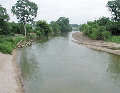 The North Canada River in Oklahoma City  