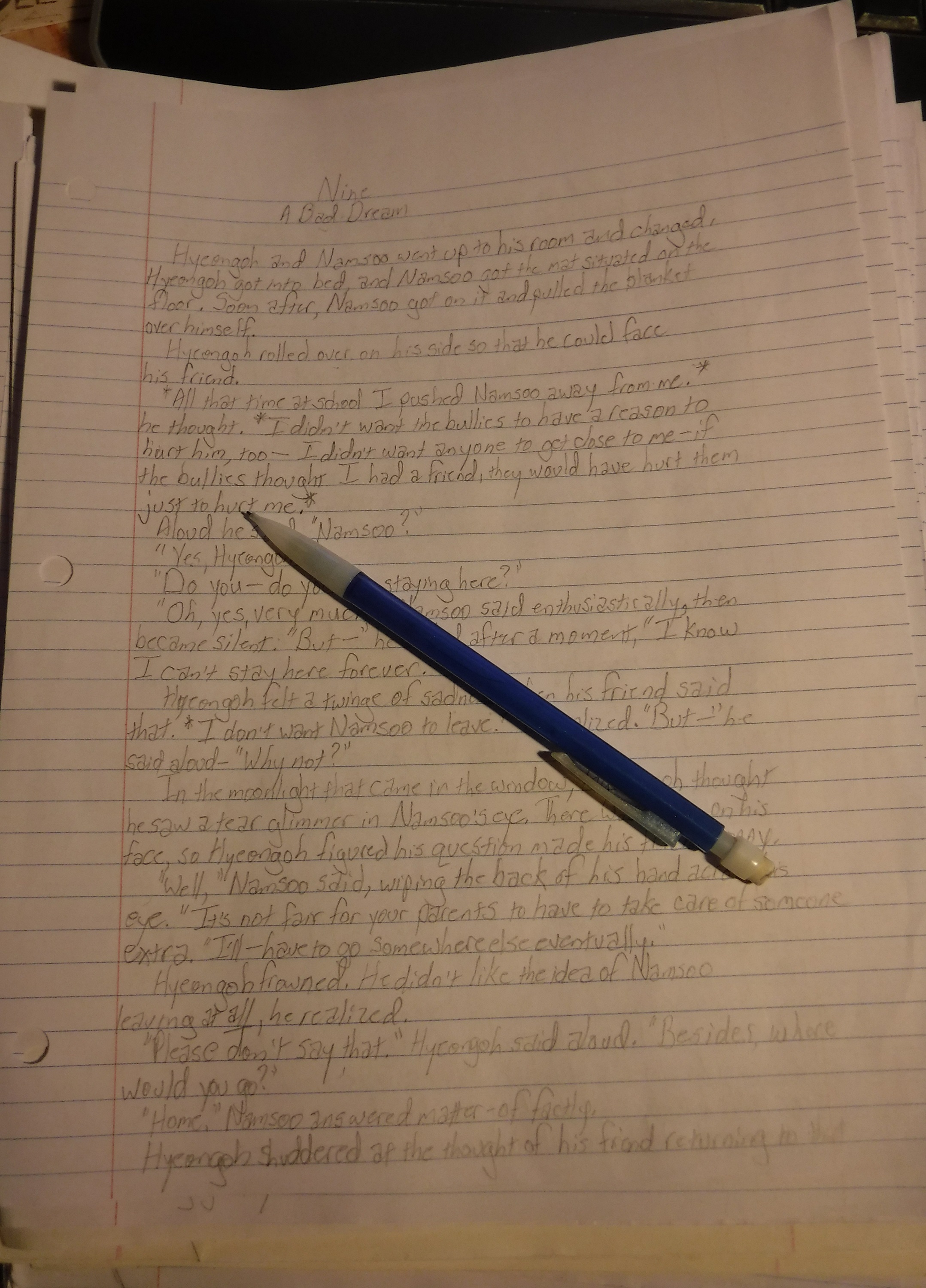 Photo I took of the first page of Chapter Nine Photo I took of the first page of Chapter Nine