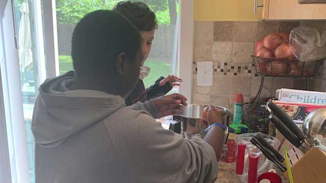 Two Milton Massachusetts resident doing their part to assist a food bank Two Milton Massachusetts resident doing their part to assist a food bank