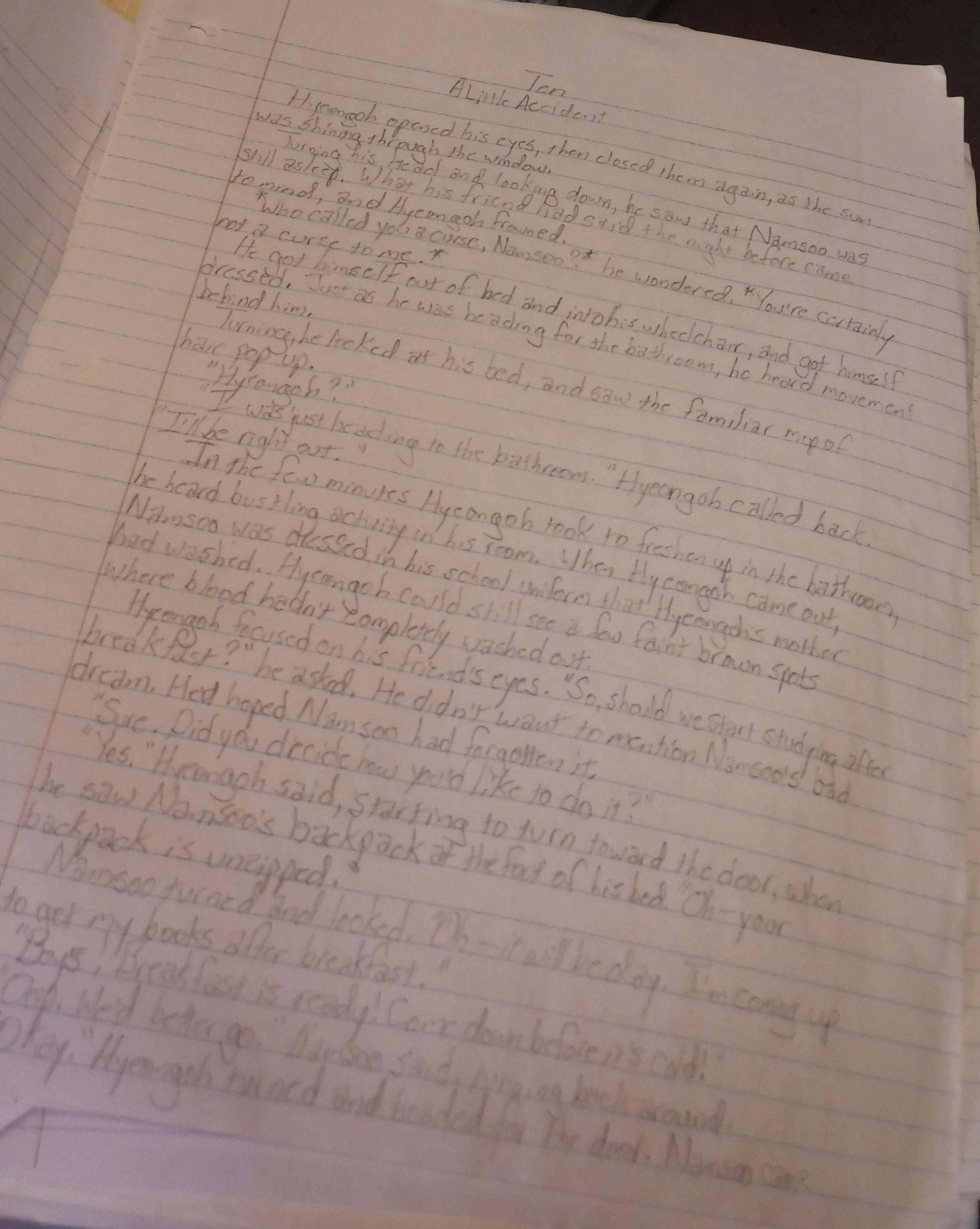 Photo I took of the first page of chapter ten Photo I took of the first page of chapter ten