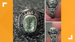 Image of a Georgia student class ring that went missing for 18 years Image of a Georgia student class ring that went missing for 18 years