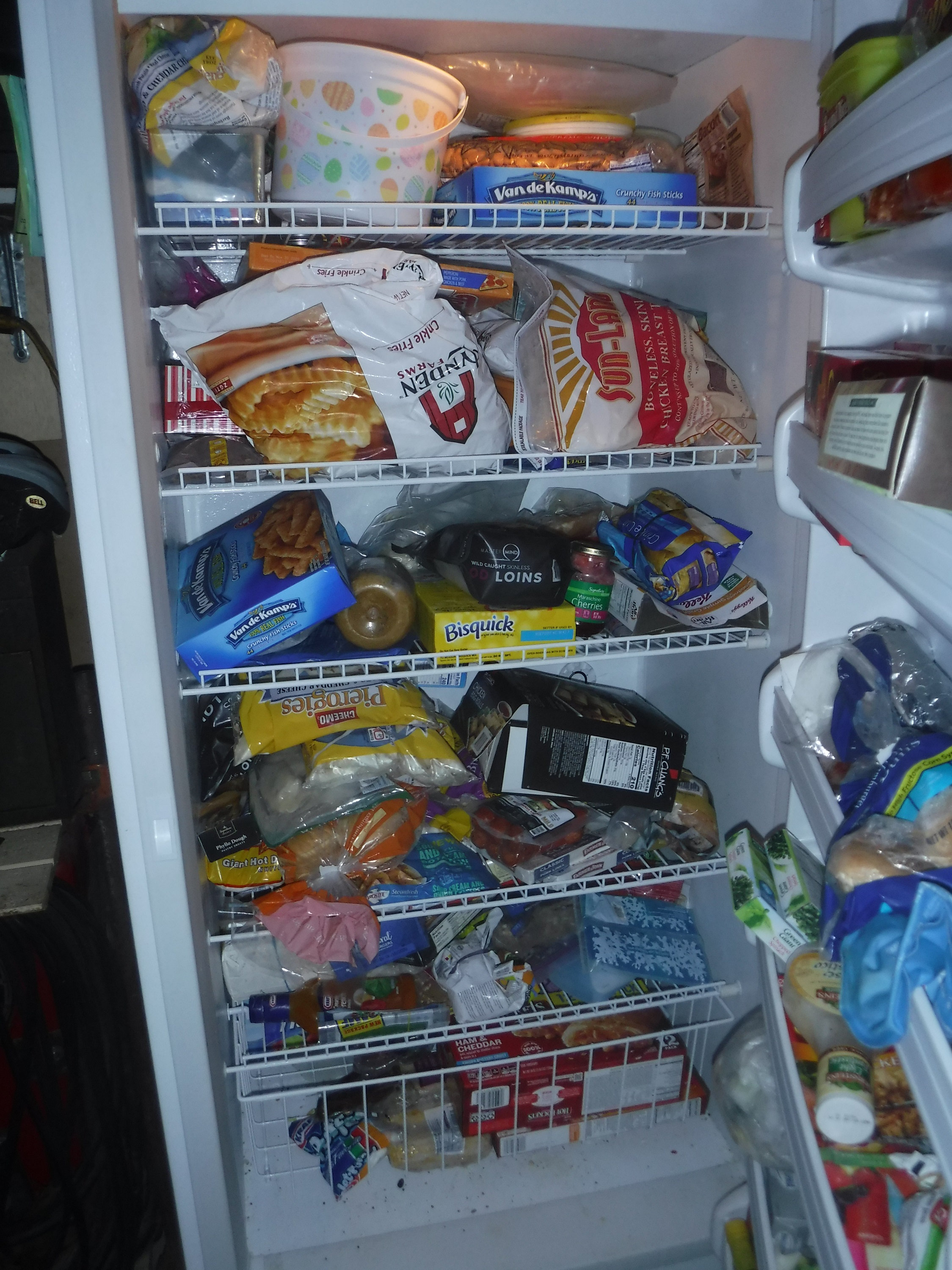 photo I took of the open garage freezer photo I took of the open garage freezer