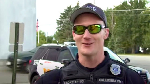 Calidonia Wisconsin police officer Cory Radke 