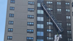 A scaffold incident in Boston on Thursday A scaffold incident in Boston on Thursday