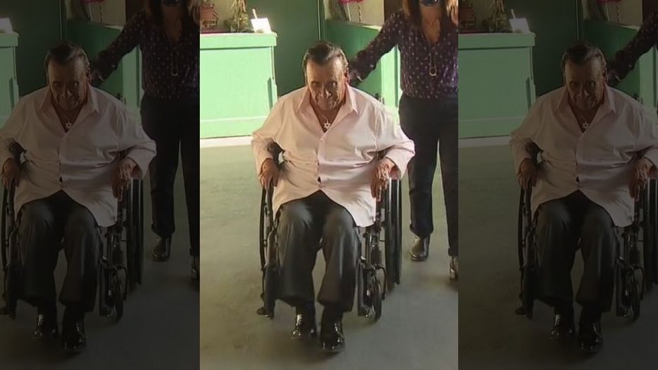Don Joel with his new wheelchair that was given to him by a good person Don Joel with his new wheelchair that was given to him by a good person