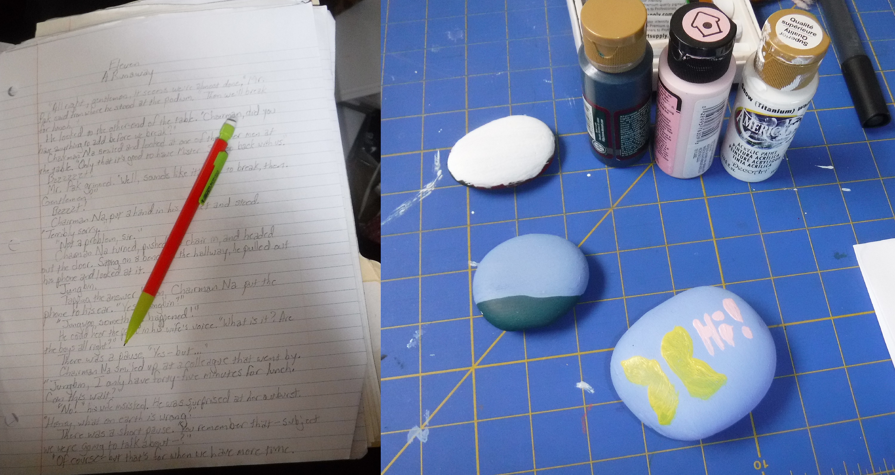Working on previous days' projects today