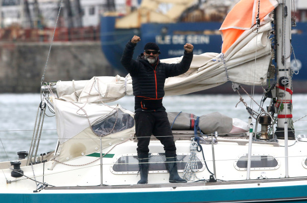 Argentina native Juan Manuel Ballestero on his boat arrival in Argentina Argentina native Juan Manuel Ballestero on his boat arrival in Argentina