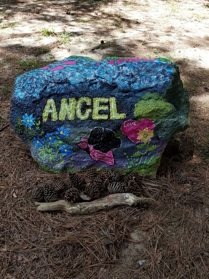 Angel's Rock Painted by Gloria on 7.22.2020