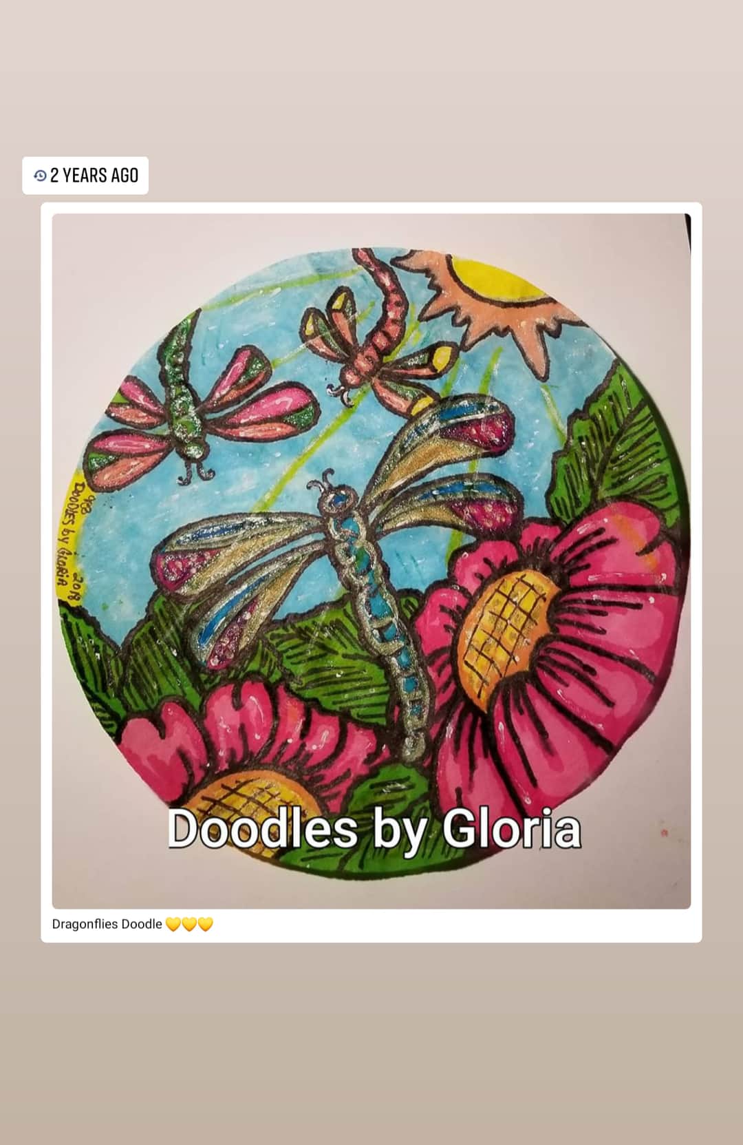 Dragonflies Doodle by Gloria 2019 Dragonflies Doodle by Gloria 2019