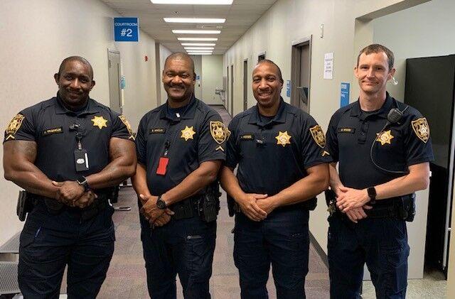 Four Gwinnett County Sheriff's deputies save the life of a person Four Gwinnett County Sheriff's deputies save the life of a person