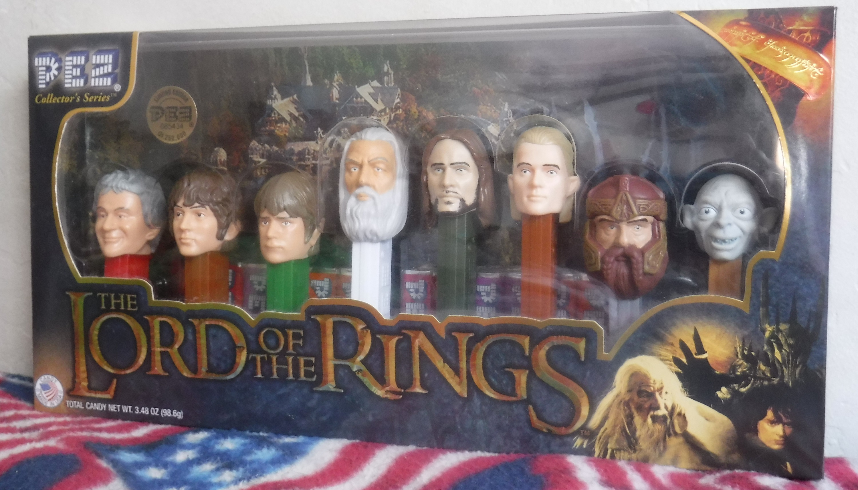 One of the photos I took of the LOTR Pez set I am putting up One of the photos I took of the LOTR Pez set I am putting up