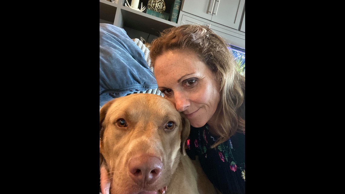 Freddy with his rescuer Rebecca Champ Freddy with his rescuer Rebecca Champ
