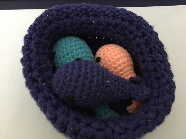 crocheted tiny whales crocheted tiny whales
