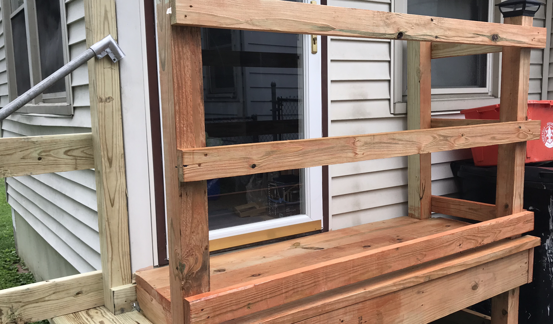 The finished product (minus some staining). Photo taken by and the property of FourWalls. The finished product (minus some staining). Photo taken by and the property of FourWalls.
