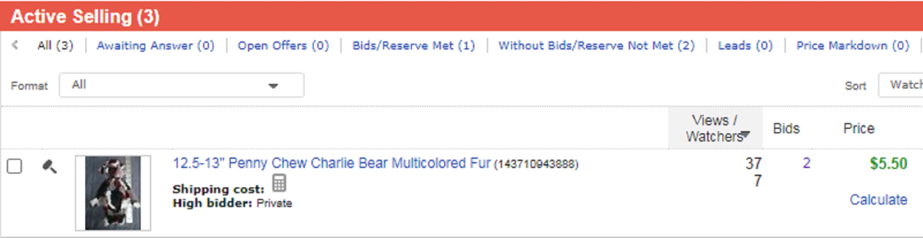 Screen cap I took of my current ebay auction Screen cap I took of my current ebay auction