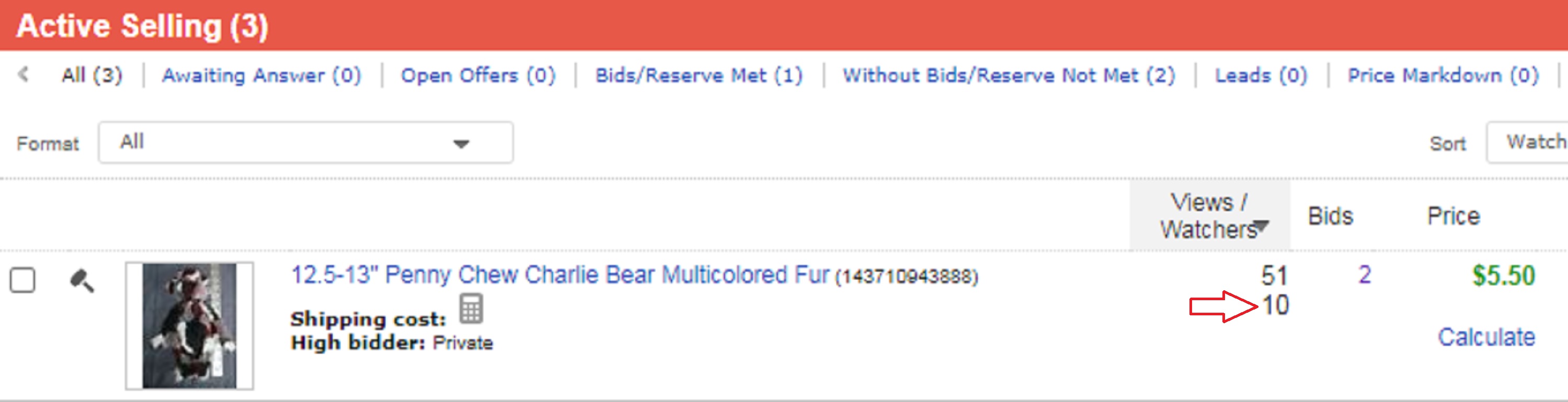 Screencap of my ebay sale 6:38 a.m. Screencap of my ebay sale 6:38 a.m.