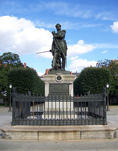 Statue of the general Pierre Cambronne in Nantes, France. Photo Florestan, GNU Free Documentation License.