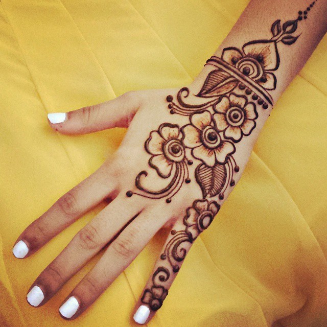 Hand with Henna Dye Applied! Hand with Henna Dye Applied!
