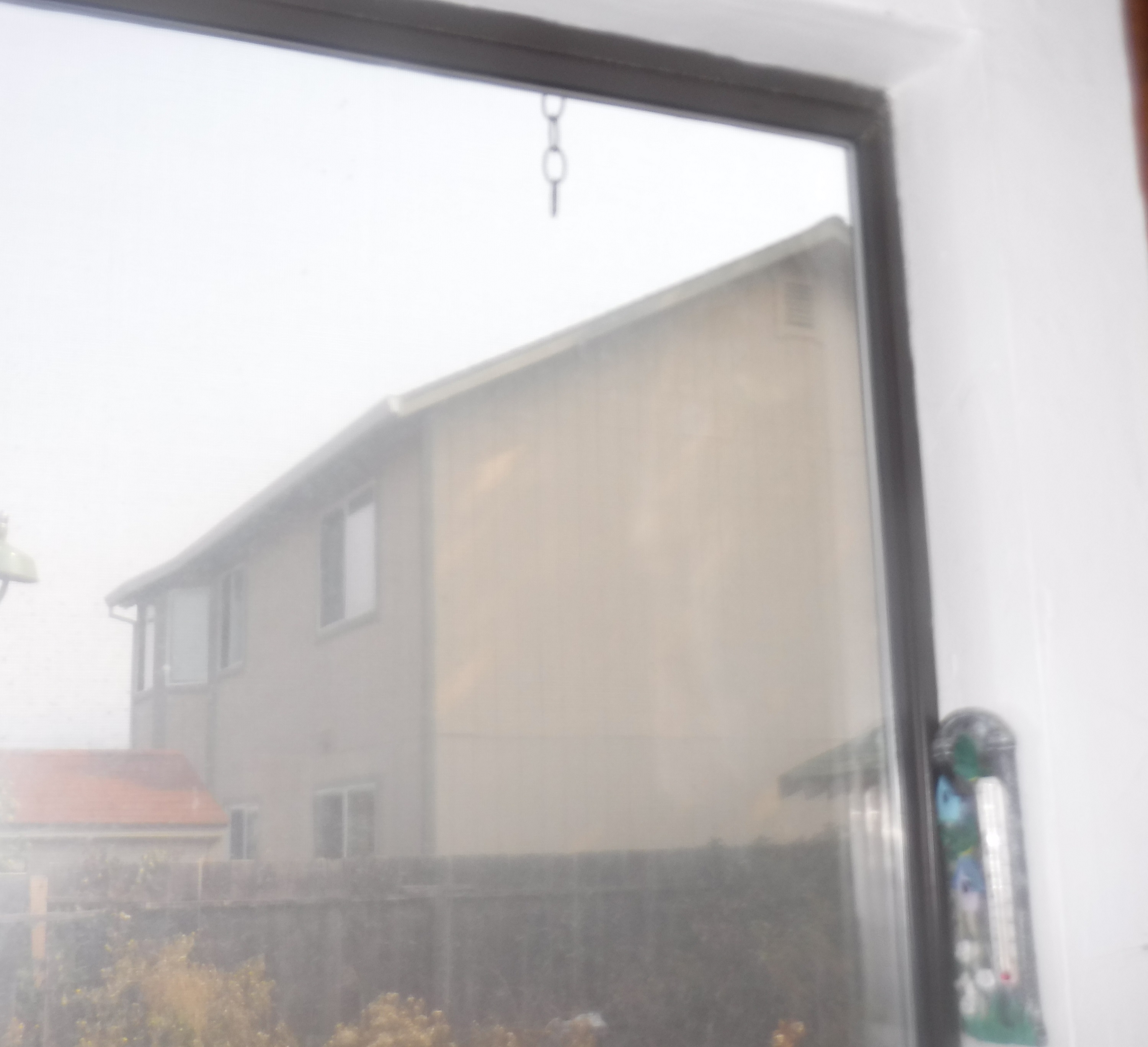 Photo I took of the empty spot outside the kitchen window where the hummingbird food is supposed to be. Photo I took of the empty spot outside the kitchen window where the hummingbird food is supposed to be.