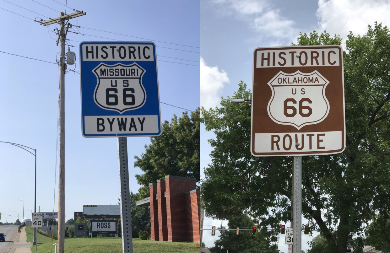 Signs along Route 66. Photos taken by and the property of FourWalls. Signs along Route 66. Photos taken by and the property of FourWalls.
