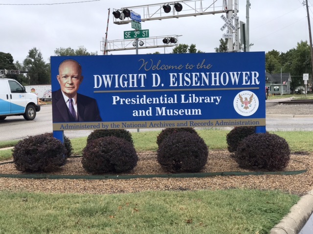 A nice photo of the sign welcoming people to the closed-until-further-notice Eisenhower museum. Photo taken by and the property of FourWalls. A nice photo of the sign welcoming people to the closed-until-further-notice Eisenhower museum. Photo taken by and the property of FourWalls.