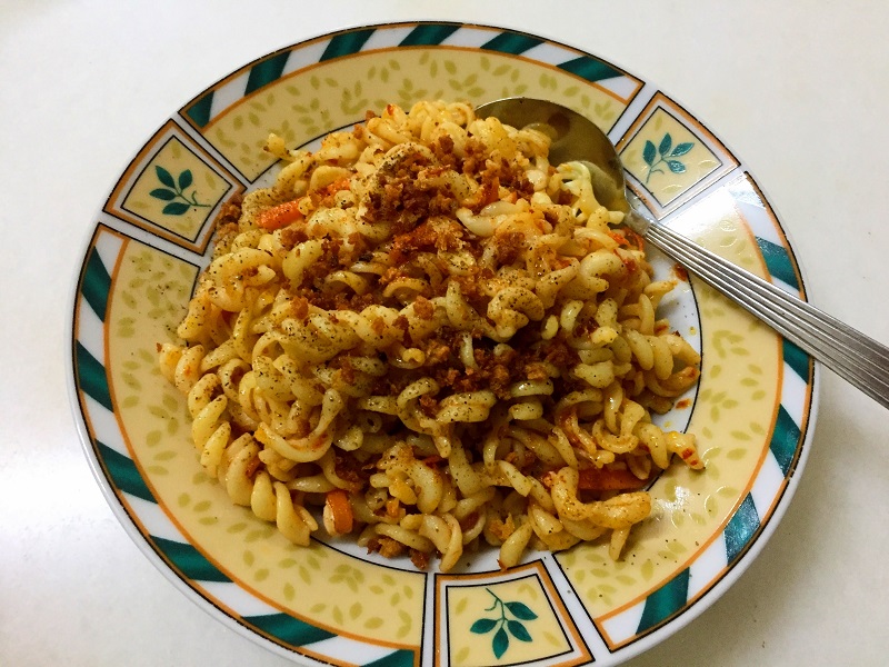 pasta with chili paste