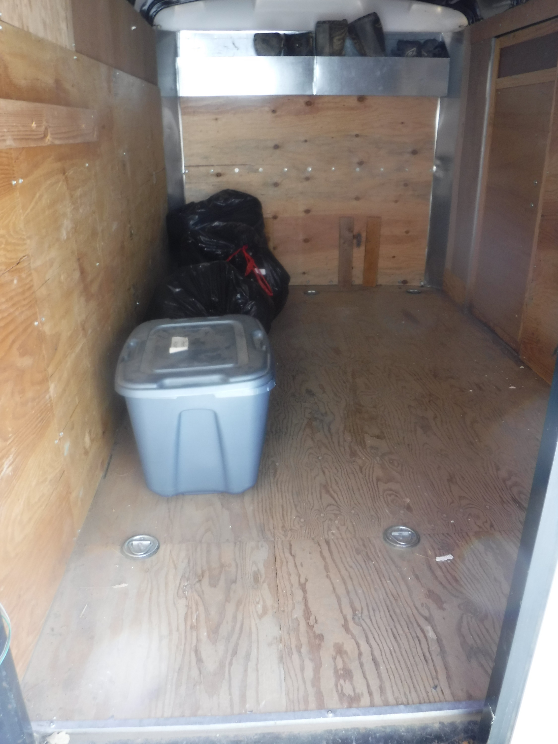 Photo I took of the inside of the trailer so far. Photo I took of the inside of the trailer so far.