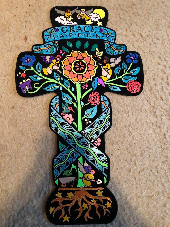 Celtic Cross with Angels