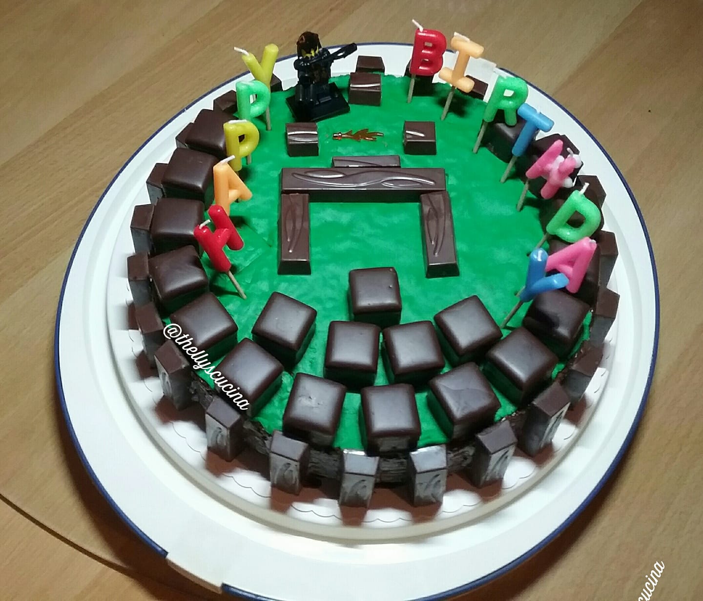 Minecraft cake I made years ago. Minecraft cake I made years ago.