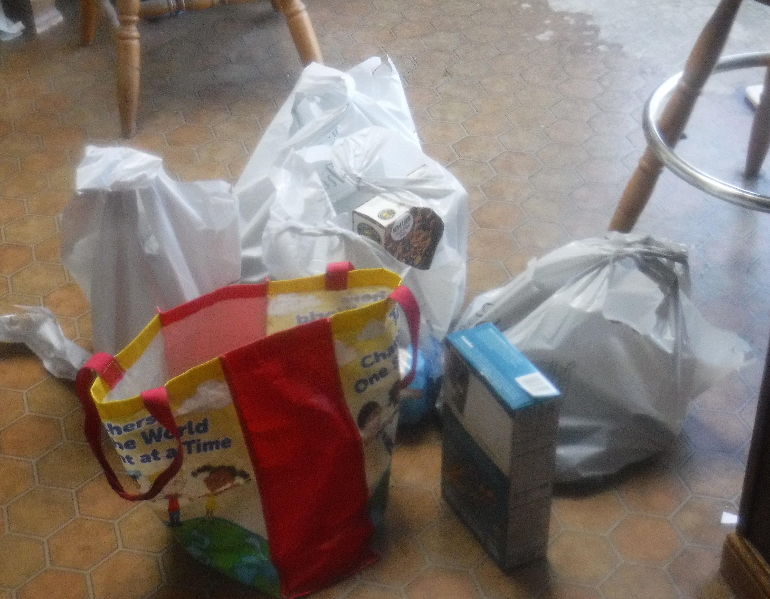 Photo I took of all of my bags from shopping. Photo I took of all of my bags from shopping.