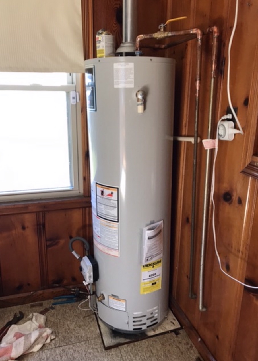New water heater! Photo taken by and the property of FourWalls. New water heater! Photo taken by and the property of FourWalls.